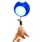 Automatic rolling ball with feather for Cats (USB Rechargeable)