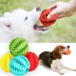 Interactive rubber chewing balls for Teeth Cleaning & Toy for attracting the interest