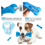 Natural dental care for dogs (Chew toy toothbrush)