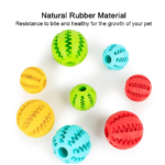 Interactive rubber chewing balls for Teeth Cleaning & Toy for attracting the interest