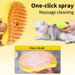 Steam Pet Brush with Release Button 3 In 1
