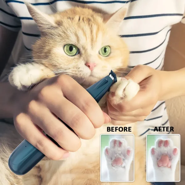 Pet Paw Hair Clear with LED Light