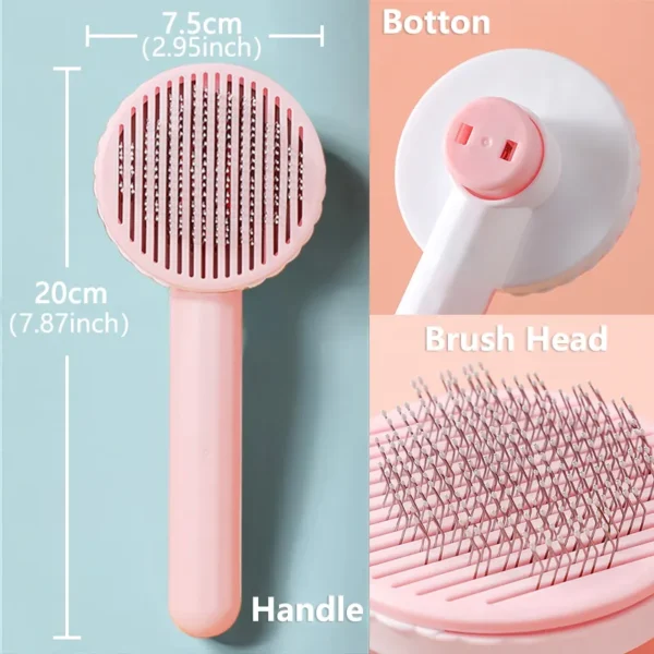 Pet comb for dog and cat