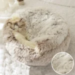 Winter Long Plush Cat Bed