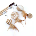 Wand toy-teaser for training&interacting for Cats