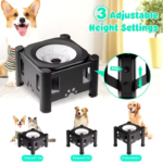 Elevated Stainless Steel bowls (2.2L/75oz) for Pets