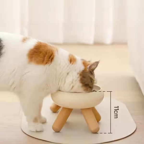 Raised Rounded Ceramic bowl for Pets