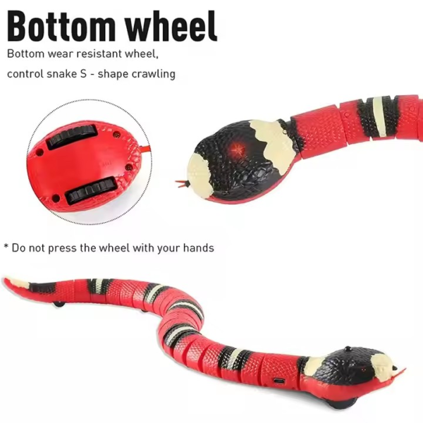 Automatic smart sensing snake interactive toys for Cats