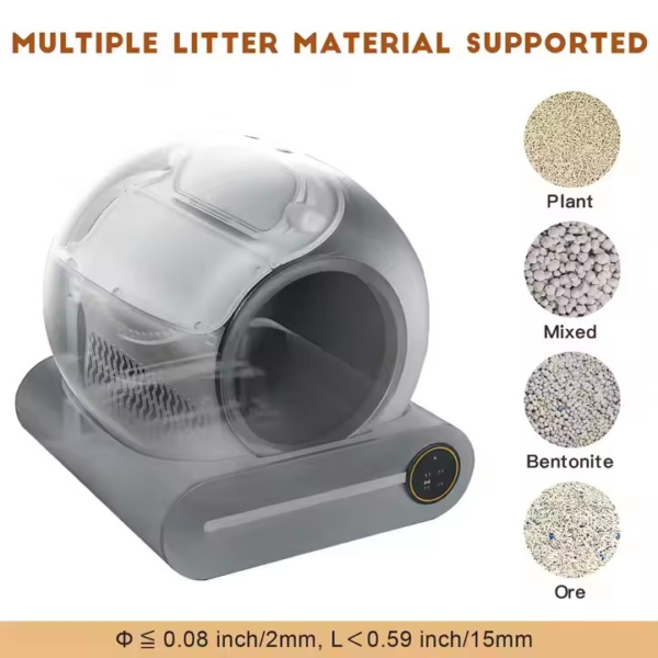 Automatic cat litter box with app control and self cleaning for Cats