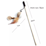 Wand toy-teaser for training&interacting for Cats
