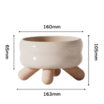 Raised Rounded Ceramic bowl for Pets