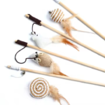 Wand toy-teaser for training&interacting for Cats