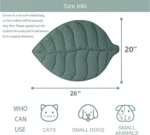 Leaf Shaped Cotton Cat Bed