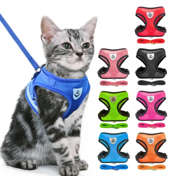 Reflective Cat Harness Fashion Vest