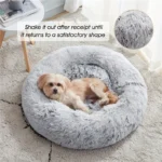 Plush Pet bed anti-anxiety donut cuddler