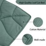 Leaf Shaped Cotton Cat Bed