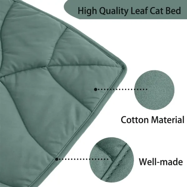Leaf Shaped Cotton Cat Bed