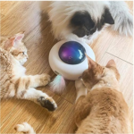 UFO Interactive Cat Toy with Rotating Feather