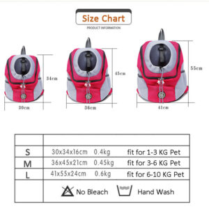 Pet Dog Carrier Bag Carrier for Dogs Backpack Out Double Shoulder Portable Travel Backpack Outdoor Dog Carrier Bag Travel Set 2