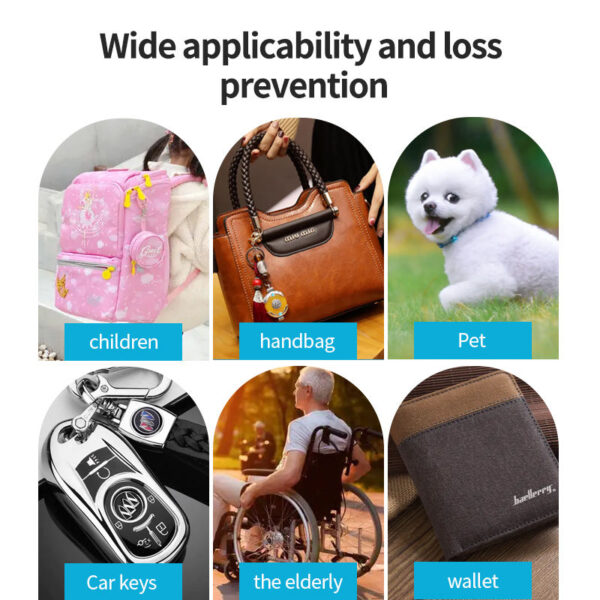Electronic Pet Tracker Smart Air Tag Chip Mini Key Finder Anti Lost Alarm Cat Dog Products Tracking Pet Tracker Location