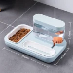 Cat Automatic Drinking Bowl Double Bowls Cat Drinking Water Pet Bowl 1.5L Capacity Pet Drinking Fountain Cat Products