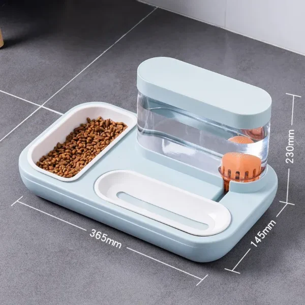 Cat Automatic Drinking Bowl Double Bowls Cat Drinking Water Pet Bowl 1.5L Capacity Pet Drinking Fountain Cat Products