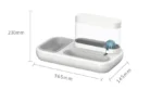 Cat Automatic Drinking Bowl Double Bowls Cat Drinking Water Pet Bowl 1.5L Capacity Pet Drinking Fountain Cat Products