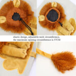 Lion Shape Cat Carrier Bags Adjustable Zipper Outdoor Pet Shoulder Bags Puppy Slings Bag Canvas Tote Pouch Cat Products