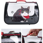 Transparent Cat Carrier Outdoor Breathable Travel Handbag Puppy Carrier Shoulder Dog Bag Portable Bag Pet Manufacturer Supplies