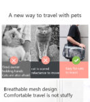 Transparent Cat Carrier Outdoor Breathable Travel Handbag Puppy Carrier Shoulder Dog Bag Portable Bag Pet Manufacturer Supplies