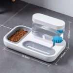 Cat Automatic Drinking Bowl Double Bowls Cat Drinking Water Pet Bowl 1.5L Capacity Pet Drinking Fountain Cat Products