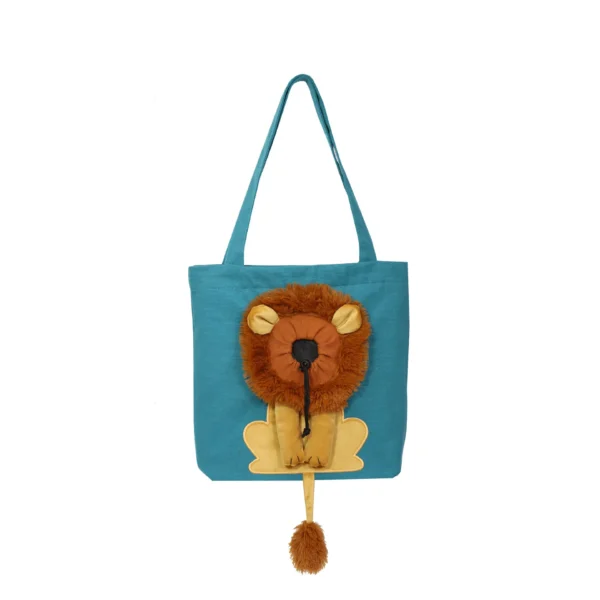 Lion Shape Cat Carrier Bags Adjustable Zipper Outdoor Pet Shoulder Bags Puppy Slings Bag Canvas Tote Pouch Cat Products