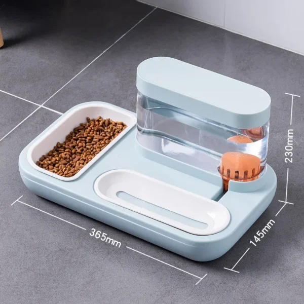 Cat Automatic Drinking Bowl Double Bowls Cat Drinking Water Pet Bowl 1.5L Capacity Pet Drinking Fountain Cat Products