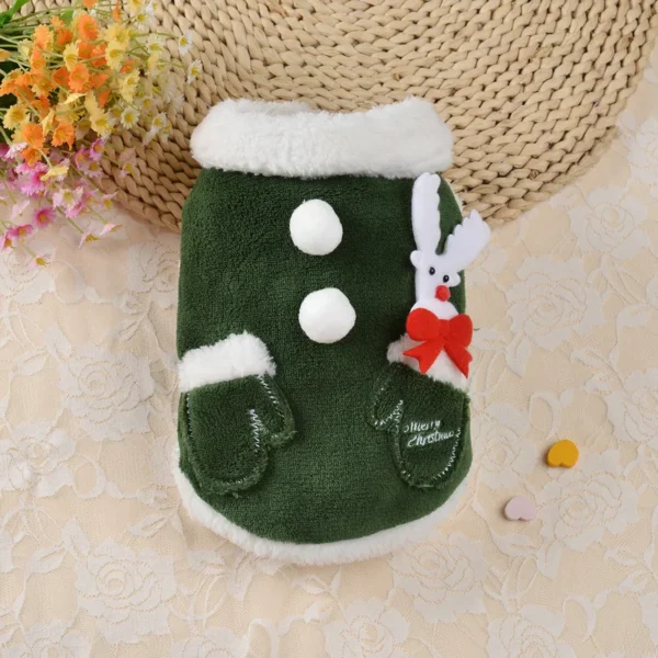 Christmas Dog Clothes for Pet Small Dogs Santa Pet Costumes for Pug Chihuahua Hoodies Cat Clothing Jacket Coat Dog Products