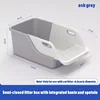 Semi-Closed Cat Litter Box Extra Plastic Large Cat Litter Box Anti-Splash Detachable Cat Toilet Pet Poop Pan Kitten
