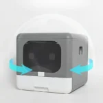 Foldable Cat Litter Box Cat Toilet Box with Cat Litter Scoop Drawer Toilet Anti-Splash Potty Clean House Bedpan Pet Supplies