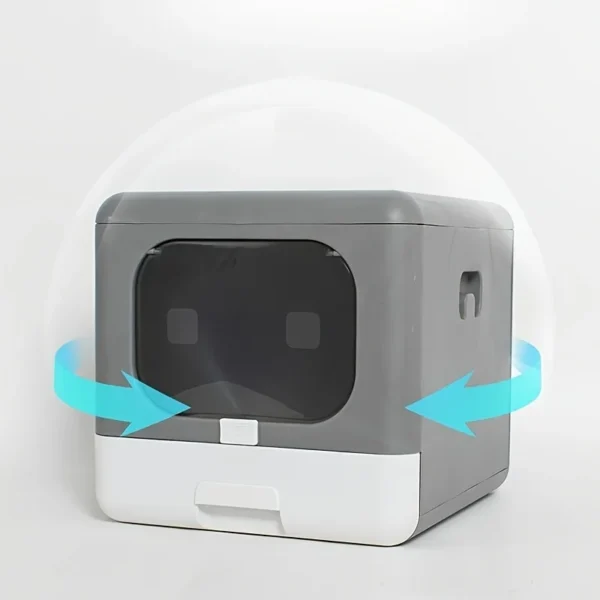 Foldable Cat Litter Box Cat Toilet Box with Cat Litter Scoop Drawer Toilet Anti-Splash Potty Clean House Bedpan Pet Supplies