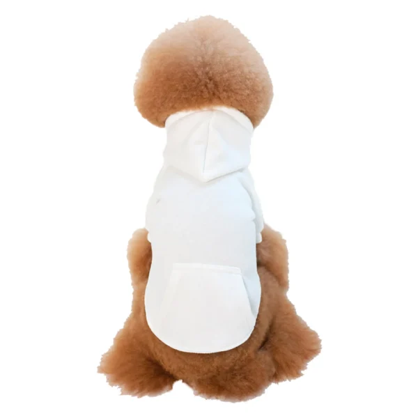 Autumn Winter Dog Clothing Solid Color Clothes for Pet Dog Hoodie Sweater Pet Sweater Teddy Clothes Velvet Dog Coat Cat Hoodies