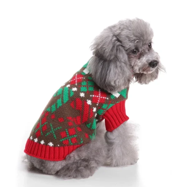 Dog Sweater Pet Christmas Sweater Knitted Design Dog Coat Winter Clothes for Pet Warm Pullover for Small Dogs