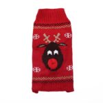 Pet Manufacturer Christmas Dog Clothes Red Nosed Deer Pet Sweaters Teddy Bears for Small Medium and Large Dog Sweaters