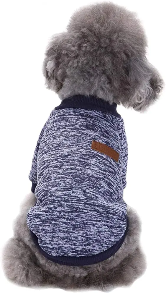 Designer Pet Dog Coat Sweater Soft Thickening Warm Puppy Winter Sweater in Small Medium Large Sizes for Pups Knitwear by Season