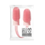 Soft Dog Finger Brush Toothbrush Double Headed Pet Toothbrush Dog Cleaning Breath Care TPR Designer Dog Brush Pet Supplies
