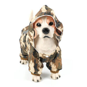 Dog Raincoat Clothes for Pet Dog Rain Coat Hood Reflective Dog Coat Puppy Costumes Waterproof Camouflage Jumpsuit Pet Supplies 2