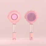 New Sunflower Pet Hair Removal Comb Anti-Flying Self-Cleaning Cat Hair Brush with Massage Feature for Dogs