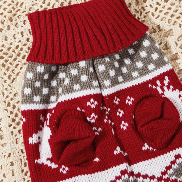 Christmas Dog Sweater Elk Print Pet Sweater for Small Medium Dogs Cat Clothes Designer Dog Products