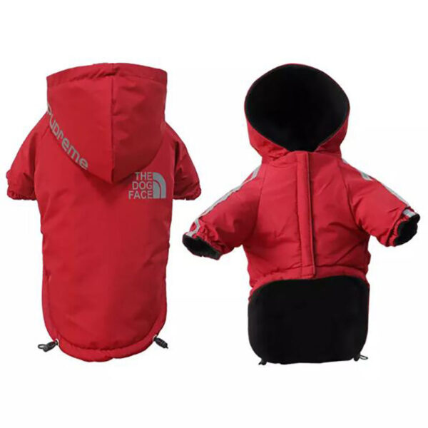 Warm Winter Pet Clothes for Pet Jacket Dog Coat Hooded Cotton Puppy Dog Velvet Thickening Reflective Pet Manufacturer Costumes