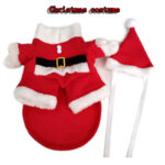 Fashion Xmas Clothes for Pet Funny Three-dimensional Designer Dog Coat Puppy Dog Christmas Clothes Santa Claus Standing Costume