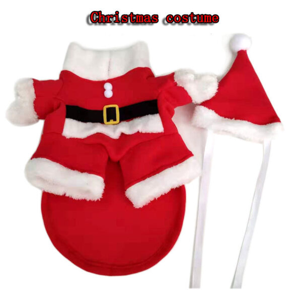 Fashion Xmas Clothes for Pet Funny Three-dimensional Designer Dog Coat Puppy Dog Christmas Clothes Santa Claus Standing Costume