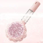 New Sunflower Pet Hair Removal Comb Anti-Flying Self-Cleaning Cat Hair Brush with Massage Feature for Dogs