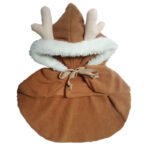 Christmas Tree Elk Cloak Dog Coats XL Winter Holiday Costumes for Pets Festive Apparel for Dogs